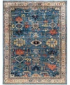 Adorn Hand Woven Rugs Serapi M0103 84 Rug Collection In Blue