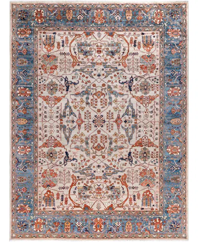 Adorn Hand Woven Rugs Serapi M0103-85 8'11"x12' Area Rug In Gray
