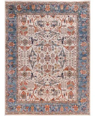 Adorn Hand Woven Rugs Serapi M0103 85 Rug Collection In Gray