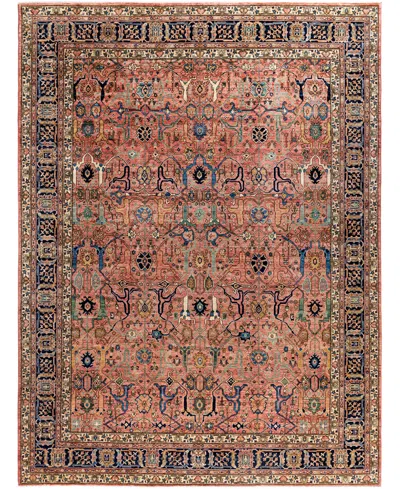 Adorn Hand Woven Rugs Serapi M0103-86 8'11"x12' Area Rug In Pink