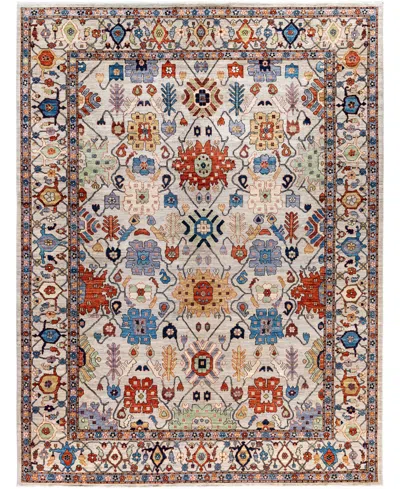 Adorn Hand Woven Rugs Serapi M0103-87 9'x11'10" Area Rug In Gray