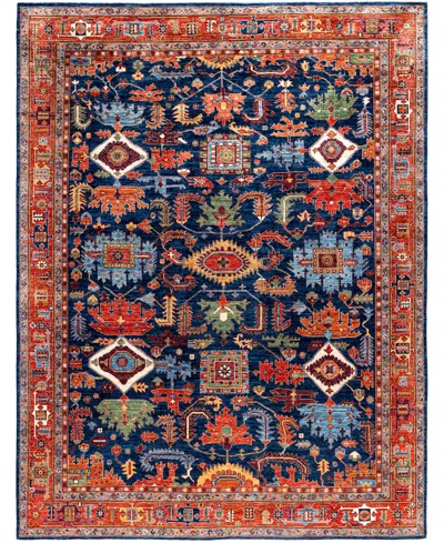Adorn Hand Woven Rugs Serapi M0103-88 9'x11'9" Area Rug In Blue