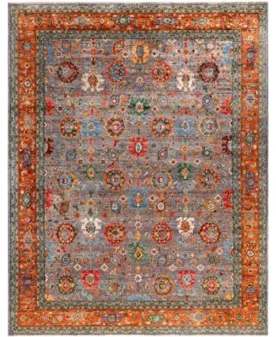 Adorn Hand Woven Rugs Serapi M0103 89 Rug Collection In Gray