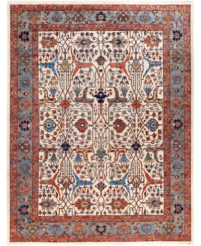 Adorn Hand Woven Rugs Serapi M0103-90 9'3"x11'11" Area Rug In White