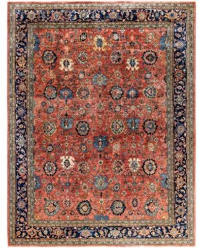 Adorn Hand Woven Rugs Serapi M0103 91 Rug Collection In Red