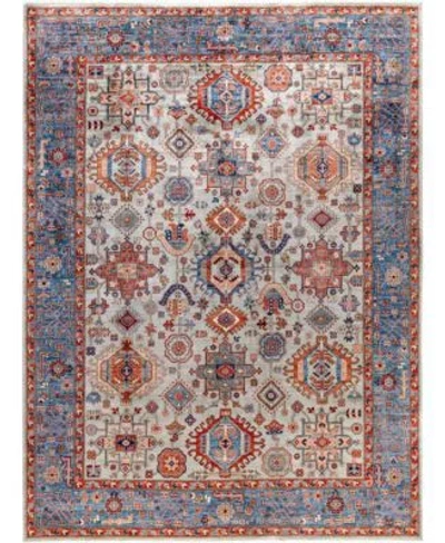 Adorn Hand Woven Rugs Serapi M0103 95 Rug Collection In Gray