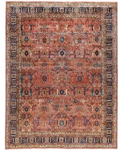 Adorn Hand Woven Rugs Serapi M0103 97 Rug Collection In Pink