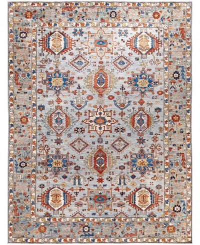 Adorn Hand Woven Rugs Serapi M0103-98 9'x12' Area Rug In Gray