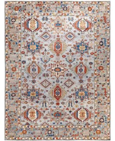 Adorn Hand Woven Rugs Serapi M0103 98 Rug Collection In Gray