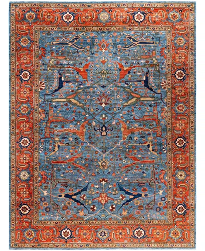 Adorn Hand Woven Rugs Serapi M0103-99 9'x11'11" Area Rug In Blue