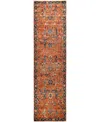 Adorn Hand Woven Rugs Serapi M1945 2'8''x9'10'' Runner Area Rug In Red