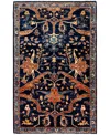Adorn Hand Woven Rugs Serapi M1945 3'1''x4'10'' Area Rug In Blue