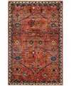 Adorn Hand Woven Rugs Serapi M1945 3'1''x4'10'' Area Rug In Red