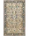 Adorn Hand Woven Rugs Serapi M1945 3'1''x5'1'' Area Rug In Light Gray