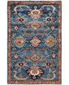 Adorn Hand Woven Rugs Serapi M1945 3'2''x4'11'' Area Rug In Light Blue