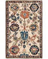 Adorn Hand Woven Rugs Serapi M1945 3'2''x5' Area Rug In Ivory