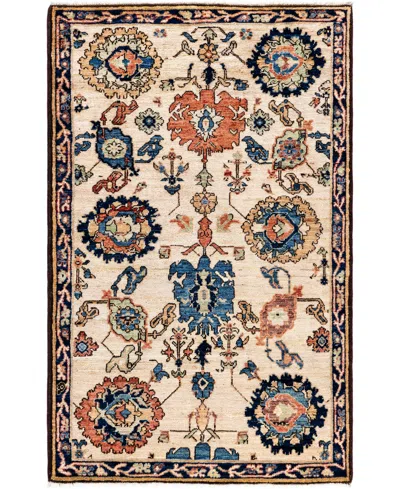 Adorn Hand Woven Rugs Serapi M1945 3'2''x5' Area Rug In Ivory