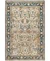 Adorn Hand Woven Rugs Serapi M1945 3'3''x4'11'' Area Rug In Ivory