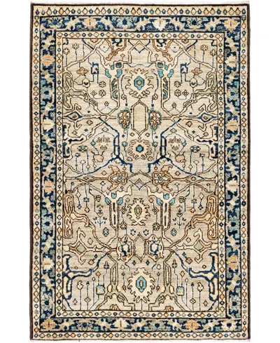 Adorn Hand Woven Rugs Serapi M1945 3'3''x4'11'' Area Rug In Ivory