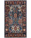 Adorn Hand Woven Rugs Serapi M1945 3'x4'11'' Area Rug In Light Blue