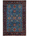 Adorn Hand Woven Rugs Serapi M1945 5'11''x8'10'' Area Rug In Light Blue