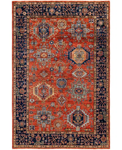 Adorn Hand Woven Rugs Serapi M1945 5'11''x8'10'' Area Rug In Red
