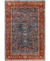 Adorn Hand Woven Rugs Serapi M1945 6'1''x9' Area Rug In Light Blue