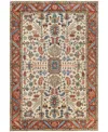 Adorn Hand Woven Rugs Serapi M1945 6'2''x9' Area Rug In Light Gray