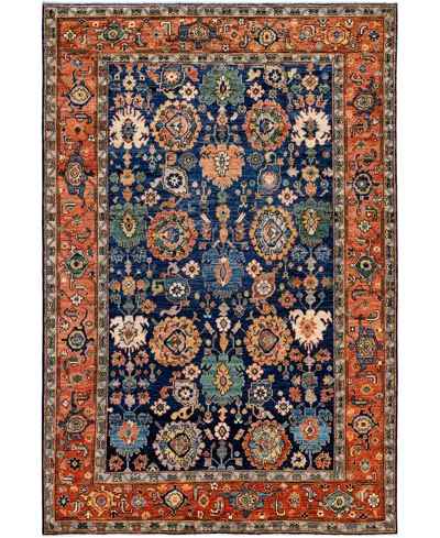 Adorn Hand Woven Rugs Serapi M1945 6'3''x9'2'' Area Rug In Blue