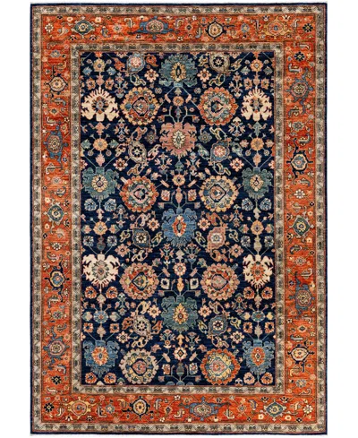 Adorn Hand Woven Rugs Serapi M1945 6'3''x9'2'' Area Rug In Blue