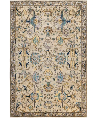 Adorn Hand Woven Rugs Serapi M1945 6'x8'11'' Area Rug In Light Gray