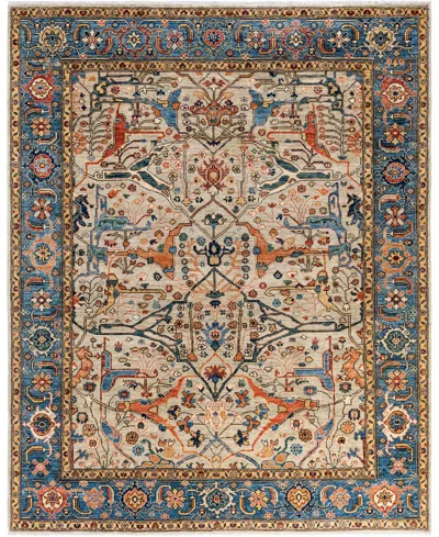 Adorn Hand Woven Rugs Serapi M1945 7'11''x9'9'' Area Rug In Gray