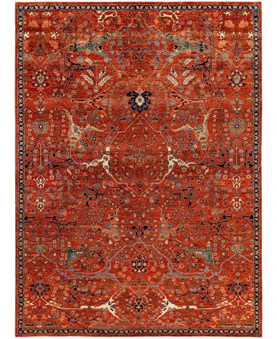 Adorn Hand Woven Rugs Serapi M1945 8'10''x12' Area Rug In Red