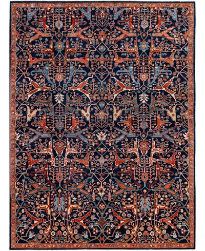 Adorn Hand Woven Rugs Serapi M1945 8'11''x11'10'' Area Rug In Blue