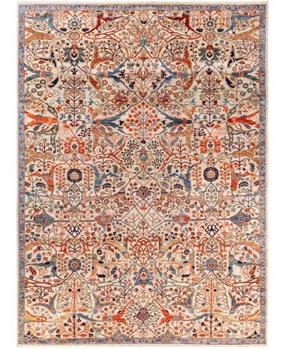 Adorn Hand Woven Rugs Serapi M1945 8'11''x12' Area Rug In Ivory