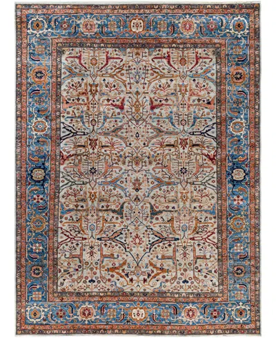 Adorn Hand Woven Rugs Serapi M1945 8'11''x12' Area Rug In Light Gray