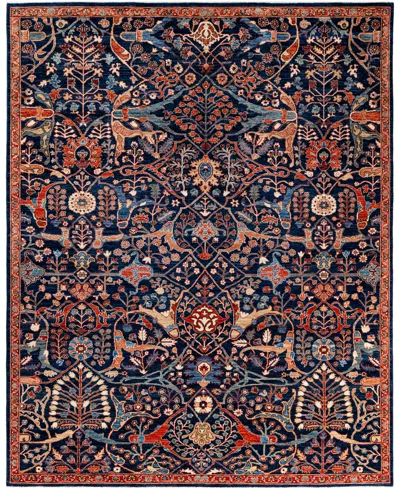 Adorn Hand Woven Rugs Serapi M1945 8'1''x9'11'' Area Rug In Blue