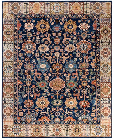 Adorn Hand Woven Rugs Serapi M1945 8'1''x9'9'' Area Rug In Blue
