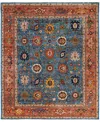 Adorn Hand Woven Rugs Serapi M1945 8'2''x9'10'' Area Rug In Light Blue