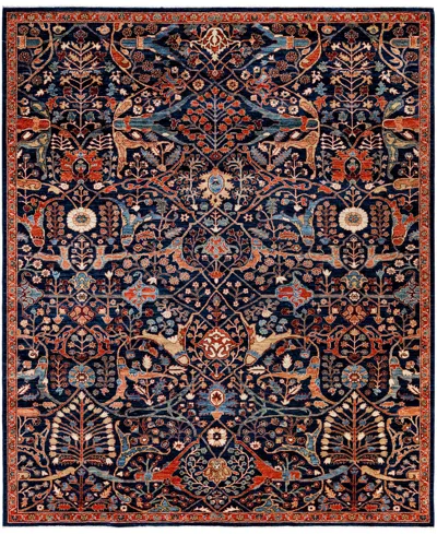 Adorn Hand Woven Rugs Serapi M1945 8'2''x9'11'' Area Rug In Blue