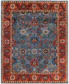 Adorn Hand Woven Rugs Serapi M1945 8'x9'9'' Area Rug In Light Blue