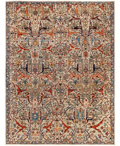 Adorn Hand Woven Rugs Serapi M1945 9'1''x11'9'' Area Rug In Gray