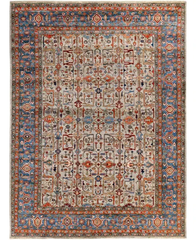 Adorn Hand Woven Rugs Serapi M1945 9'1''x12'2'' Area Rug In Gray