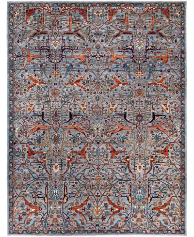 Adorn Hand Woven Rugs Serapi M1945 9'x11'11'' Area Rug In Gray