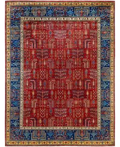 Adorn Hand Woven Rugs Serapi M1945 9'x11'9'' Area Rug In Red