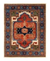 Adorn Hand Woven Rugs Serapi M1973 Rug Collection In Blue