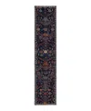 Adorn Hand Woven Rugs Serapi M1982 2'7"x11'8" Runner Area Rug In Multi