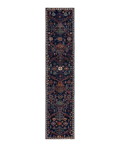 Adorn Hand Woven Rugs Serapi M1982 2'7"x11'8" Runner Area Rug In Multi