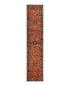 Adorn Hand Woven Rugs Serapi M1982 2'9"x12'11" Runner Area Rug In Multi