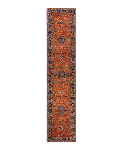 Adorn Hand Woven Rugs Serapi M1982 2'9"x12'11" Runner Area Rug In Multi